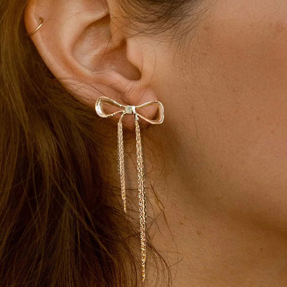 [GALE]Yvette Bow Earrings