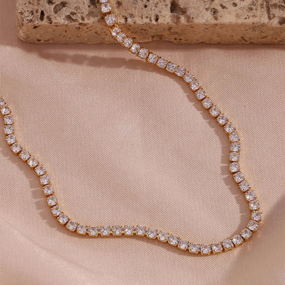 [GALE]Isolde Diamond Tennis Necklace
