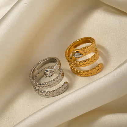 [GALE]Davina Gold Serpent Ring