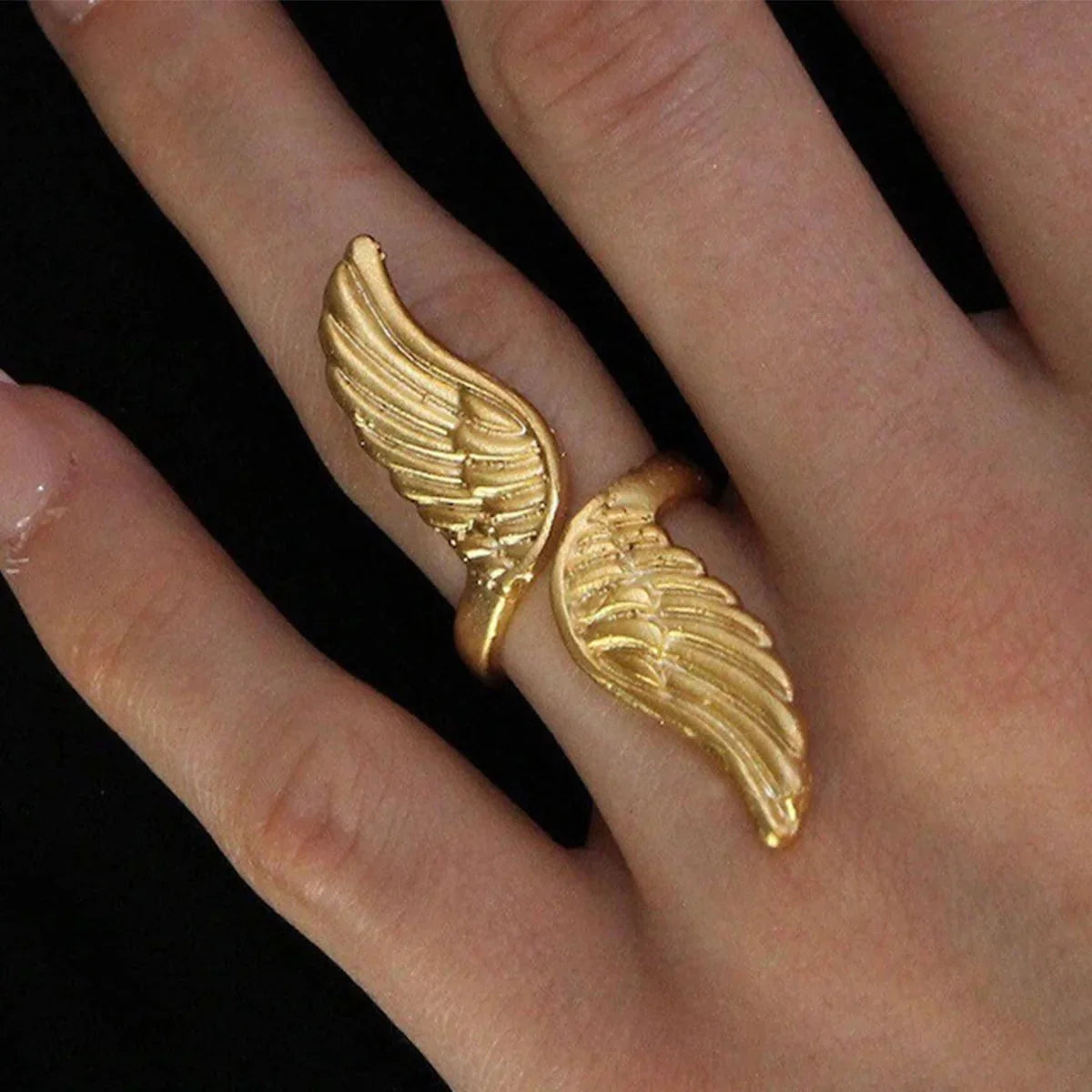 [GALE]Sparrow Gold Wing Ring