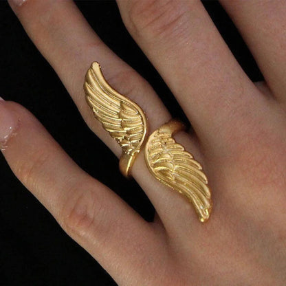 [GALE]Sparrow Gold Wing Ring