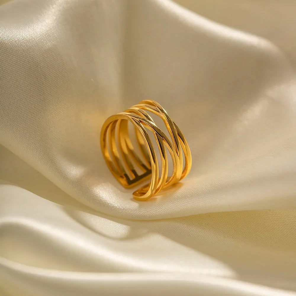 [GALE]River Gold Ring