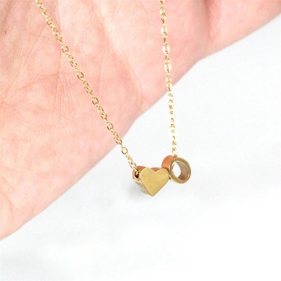 [GALE]Ria Initial Letter Gold Necklace
