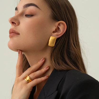 [GALE]Olive Gold Earrings