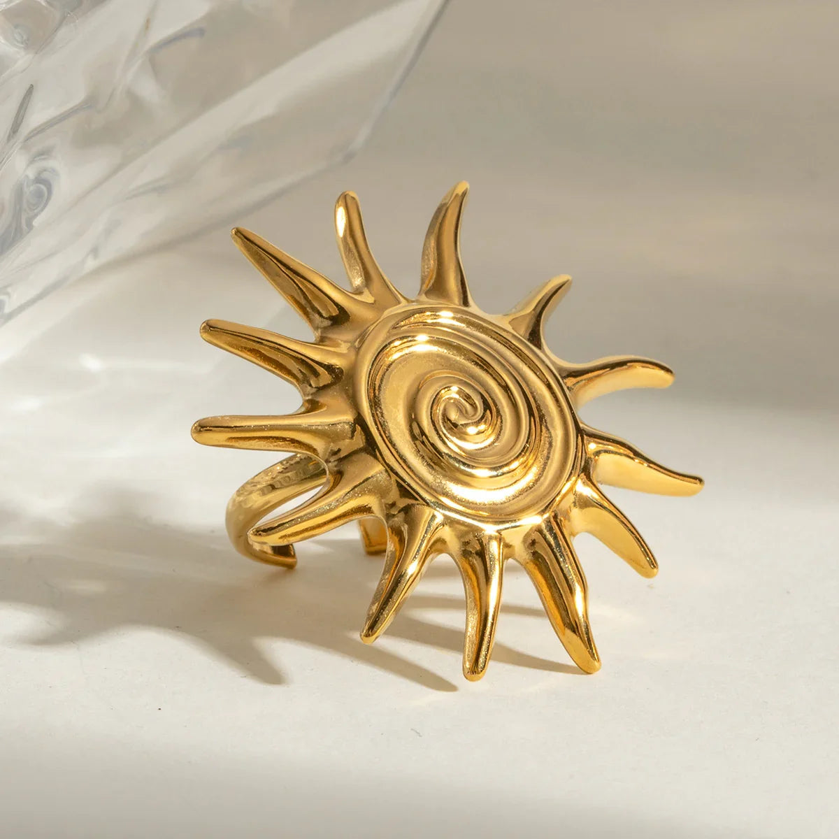 [GALE]Solstice Golden Sun Ring