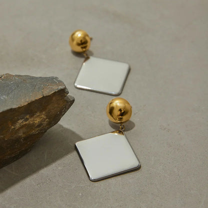 [GALE]Kelly Geometric Drop Earrings