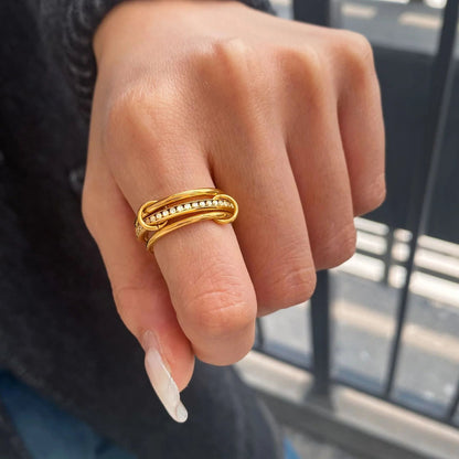 [GALE]Divine Diamond Ring Stack