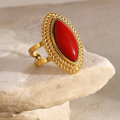 [GALE]Heidi Marquise Gold Ring