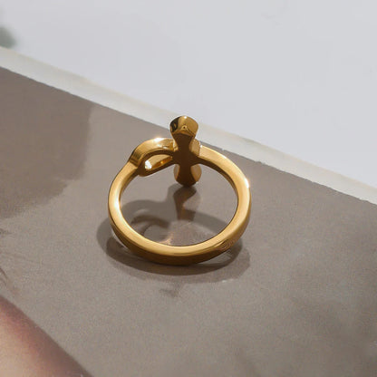 [GALE]Joy Diamond Knot Gold Ring
