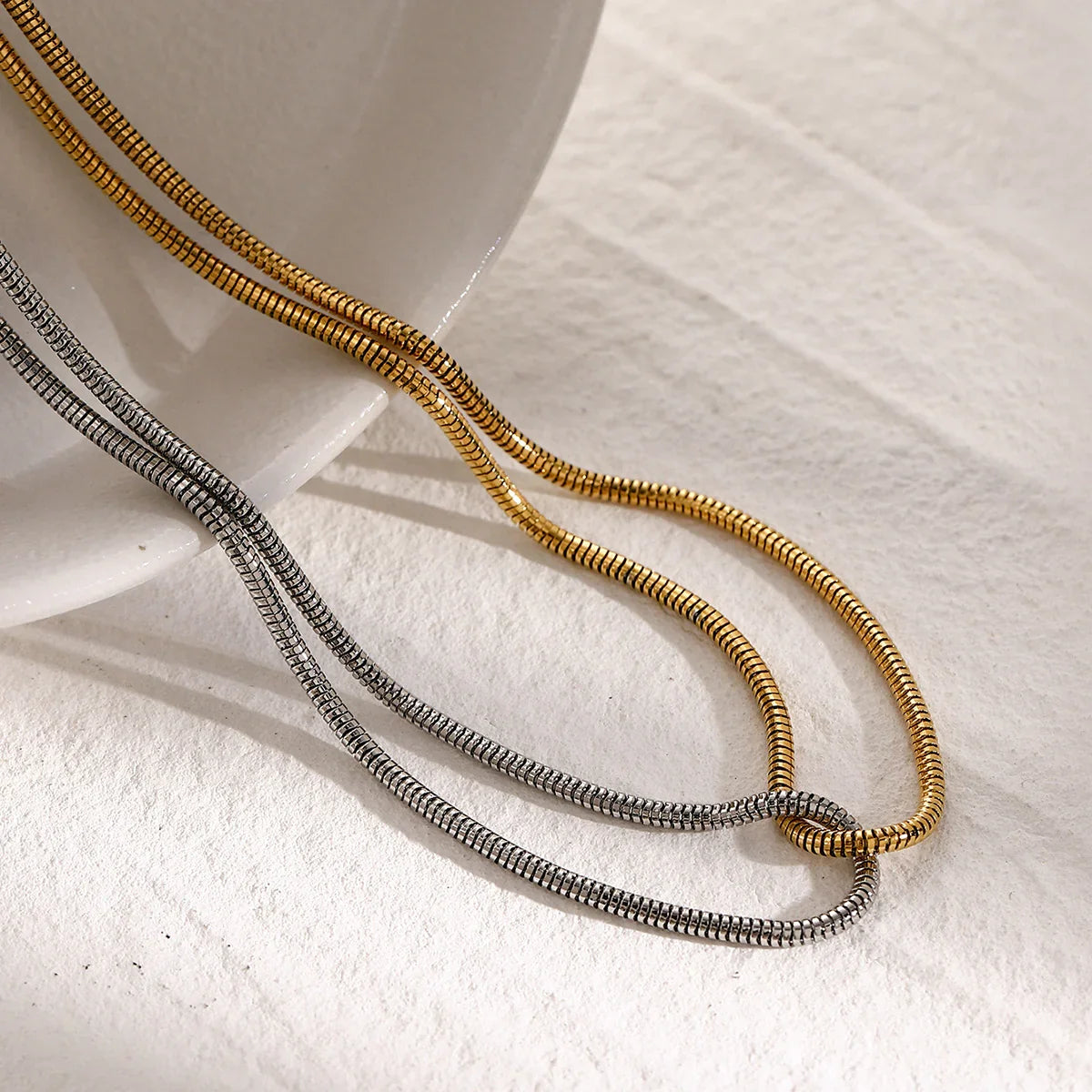 [GALE]Talia Two Tone Necklace