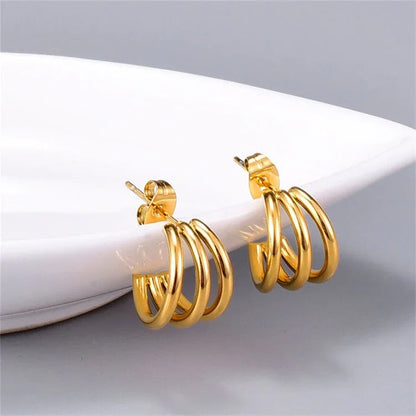 [GALE]Cradle Gold Earrings