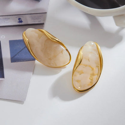 [GALE]Amelise Polished Gemstone Earrings