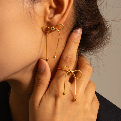 [GALE]Annie Gold Earrings
