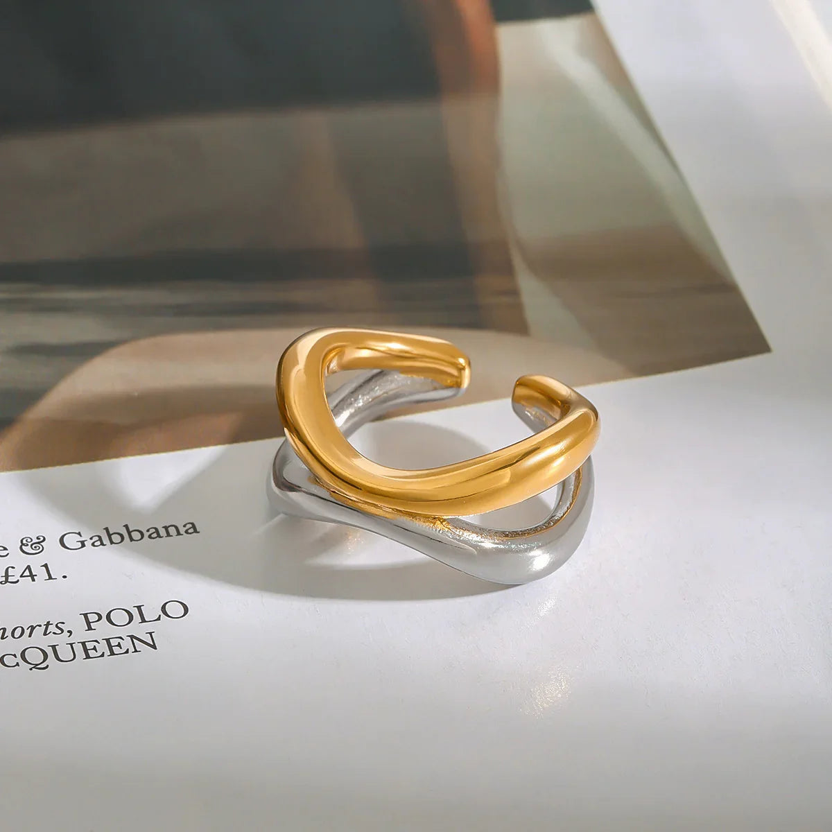 [GALE]Deanna Gold Intertwined Ring