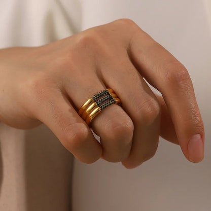 [GALE]Serenity Diamond Gold Ring