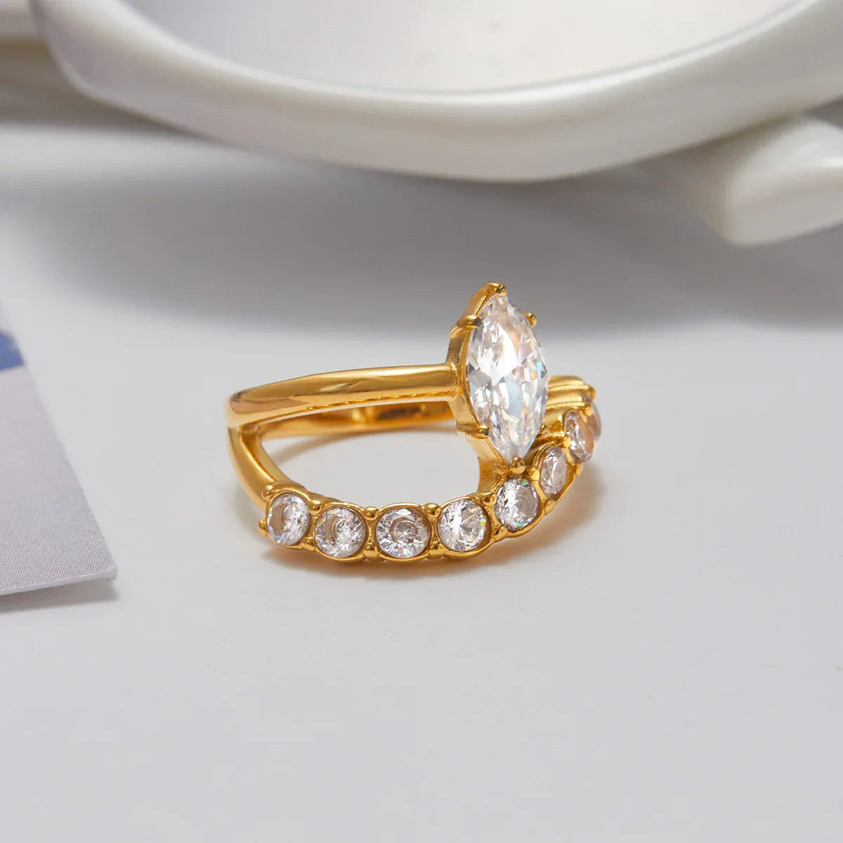 [GALE]Calina Marquise Diamond Ring