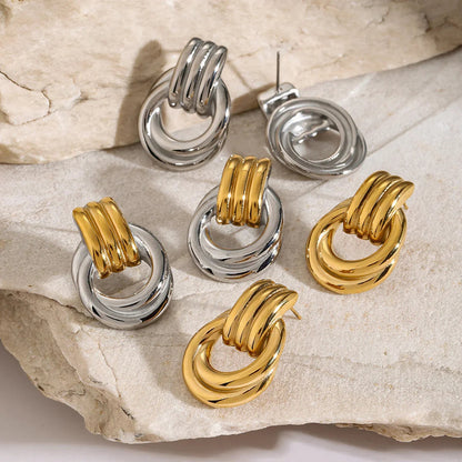 [GALE]Luna Layered Hoop Earrings