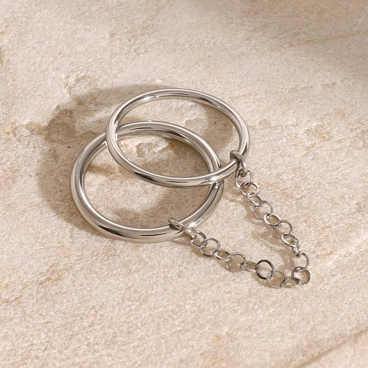 [GALE]Bridget Chain Stacked Ring