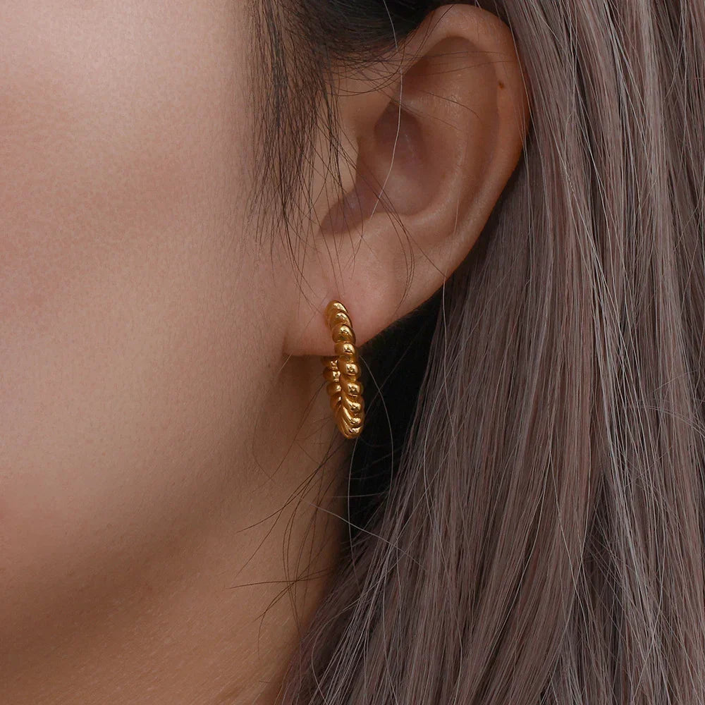 [GALE]Brynlee Twisted Earrings