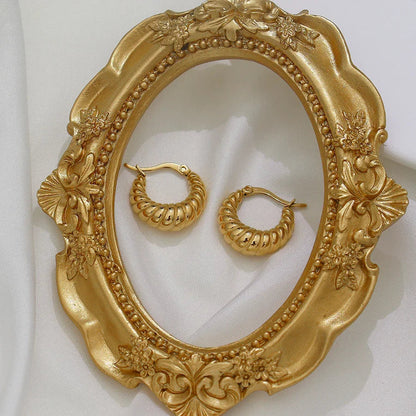 [GALE]Croissant Hoop Earrings