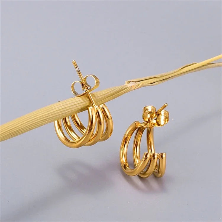 [GALE]Cradle Gold Earrings