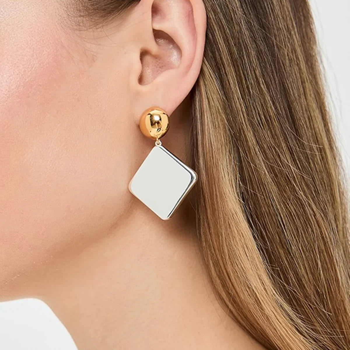 [GALE]Kelly Geometric Drop Earrings