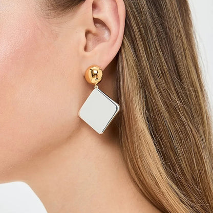 [GALE]Kelly Geometric Drop Earrings