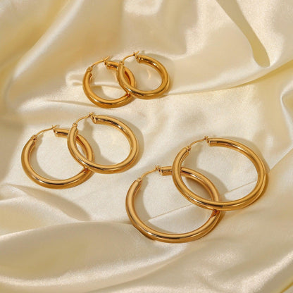 [GALE]Wide Hoop Earrings