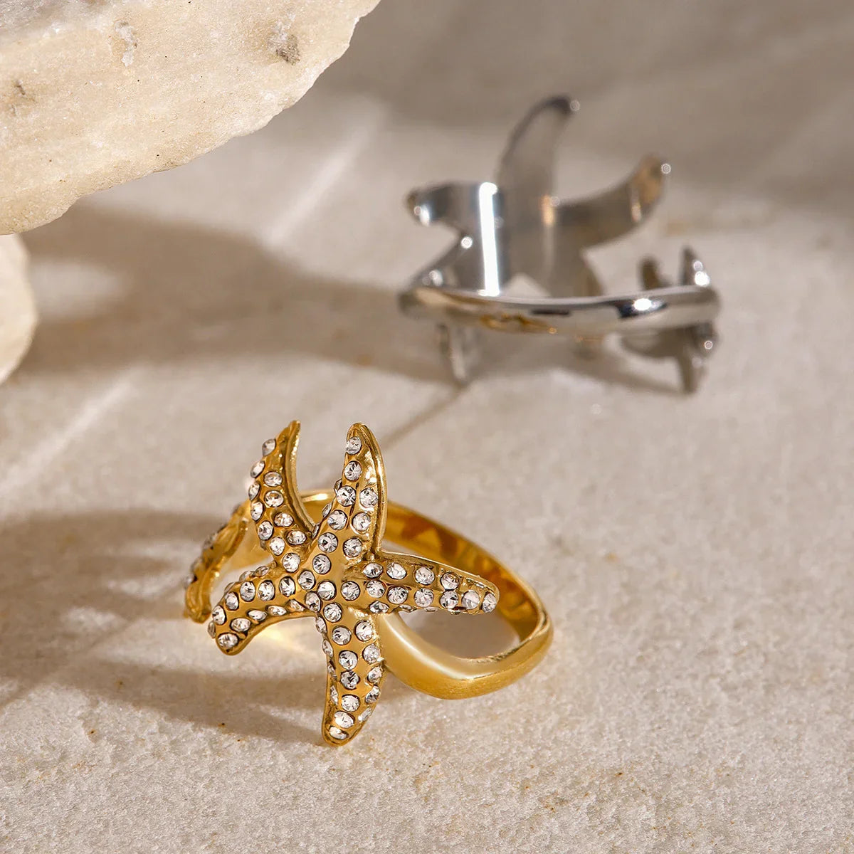 [GALE]Marina Starfish Diamond Ring