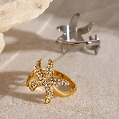 [GALE]Marina Starfish Diamond Ring