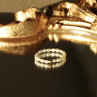 [GALE]Aurora Pearl Band Ring
