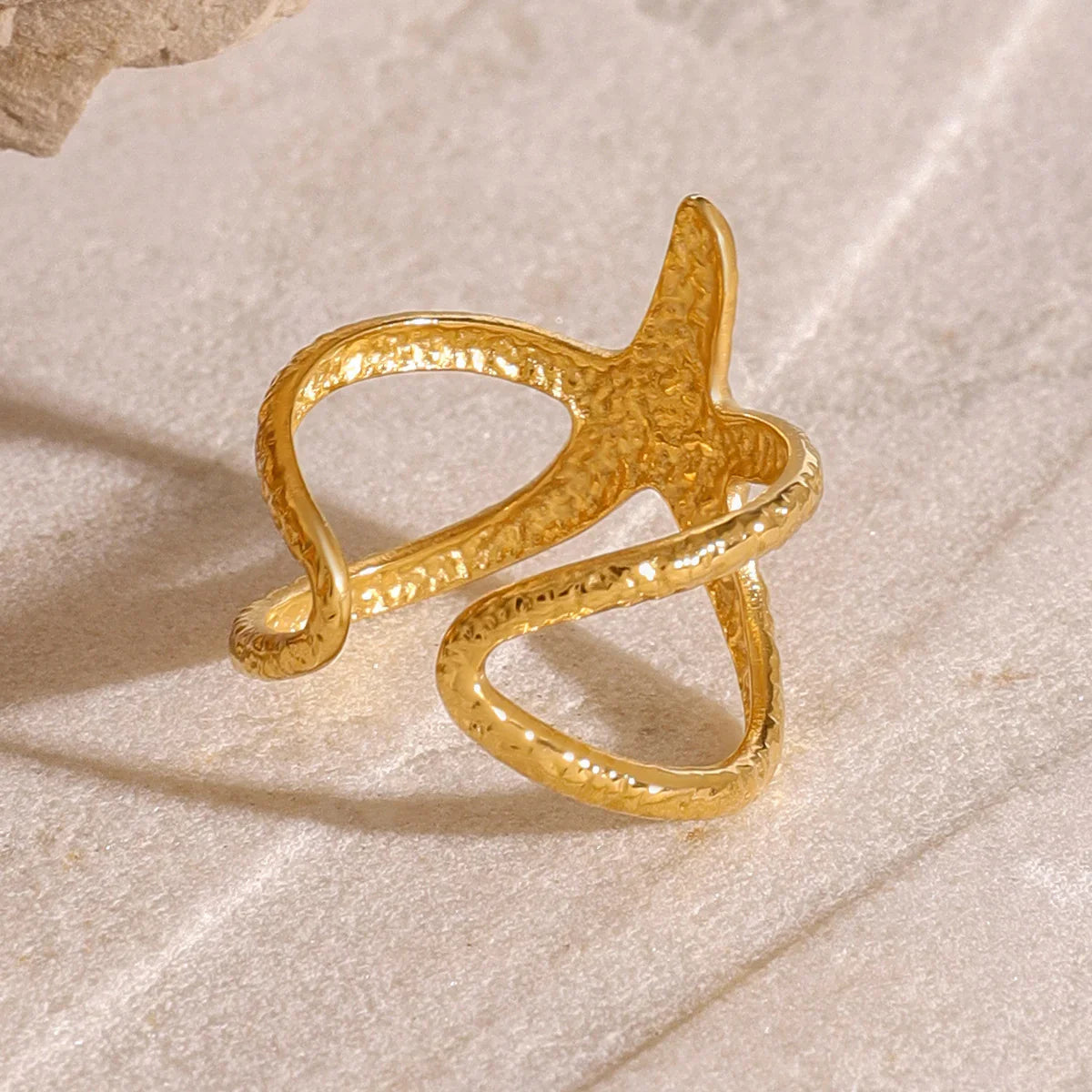 [GALE]Aurelie Gold Starfish Ring