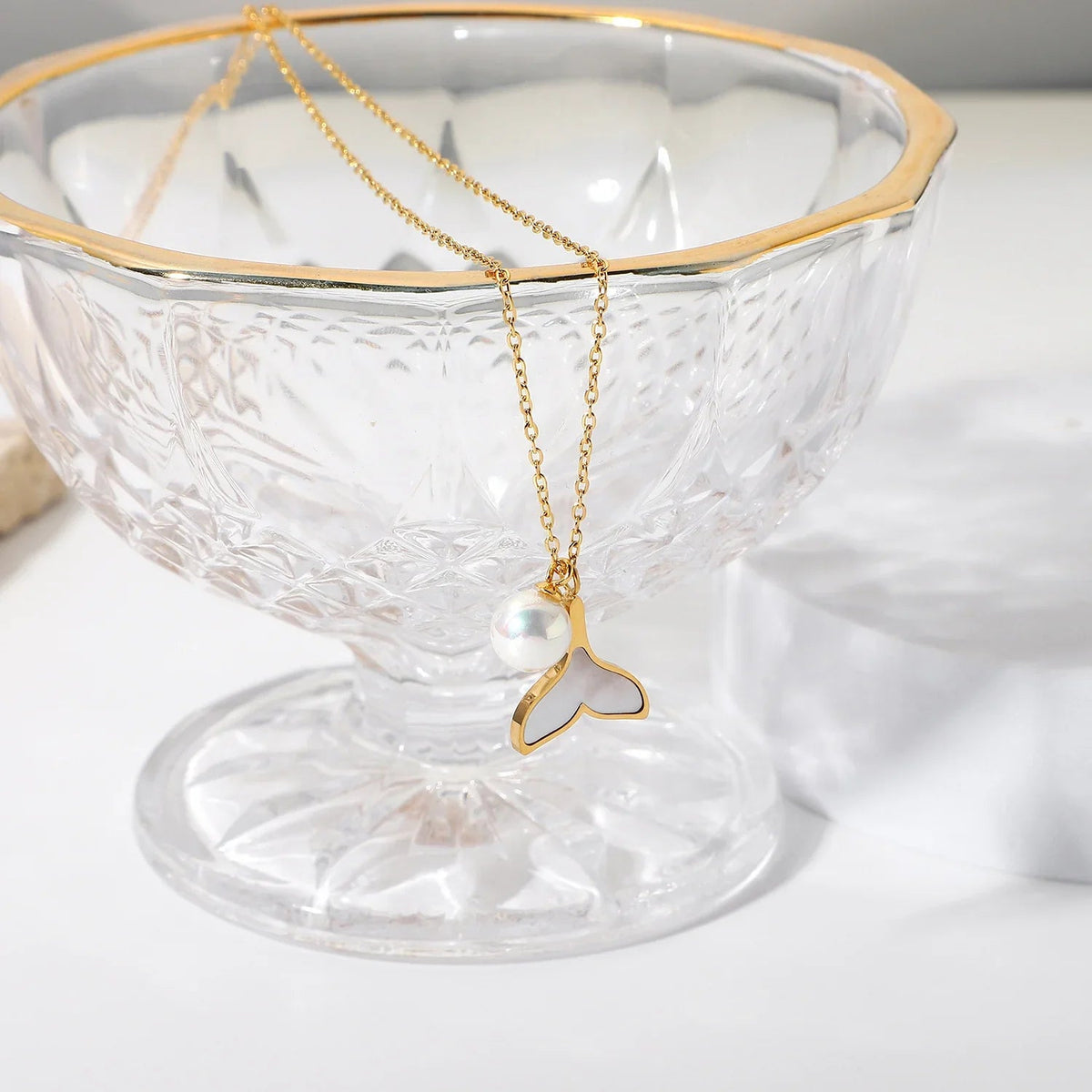 [GALE]Mermaid Freshwater Pearl Necklace