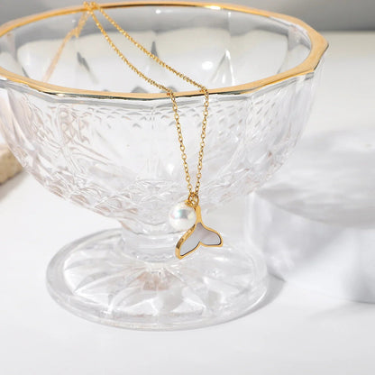 [GALE]Mermaid Freshwater Pearl Necklace
