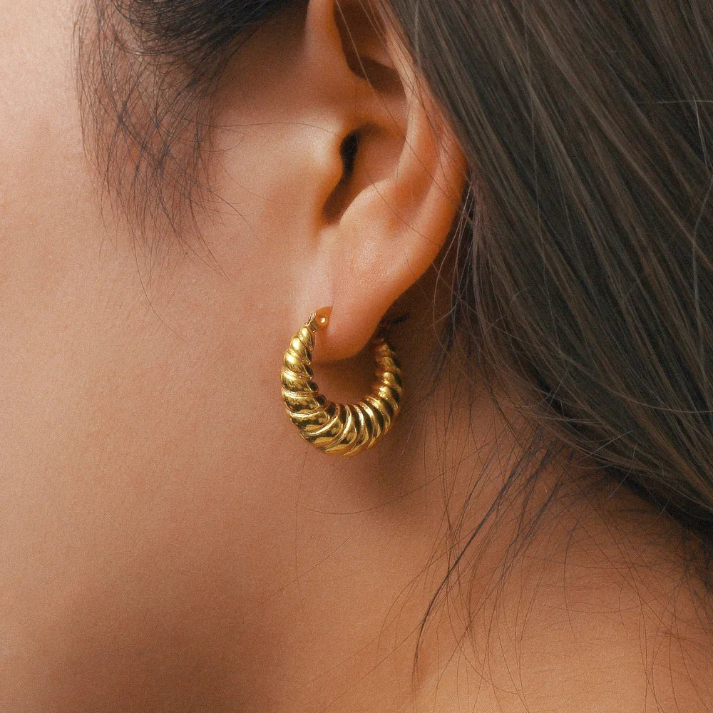 [GALE]Croissant Hoop Earrings