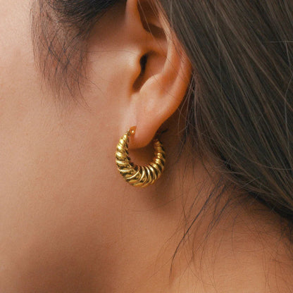 [GALE]Croissant Hoop Earrings