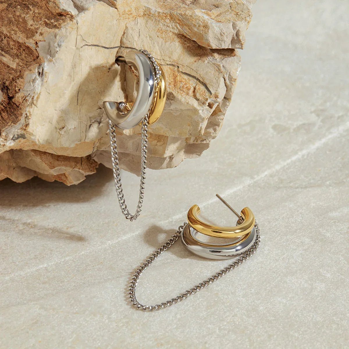 [GALE]Galilea Link Chain Hoops