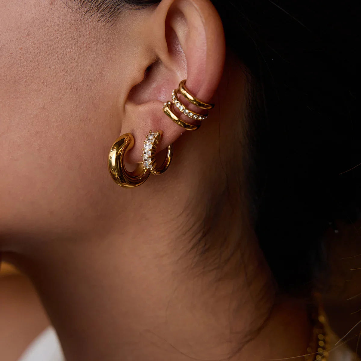 [GALE]Orielle Staple Gold Earrings Bundle