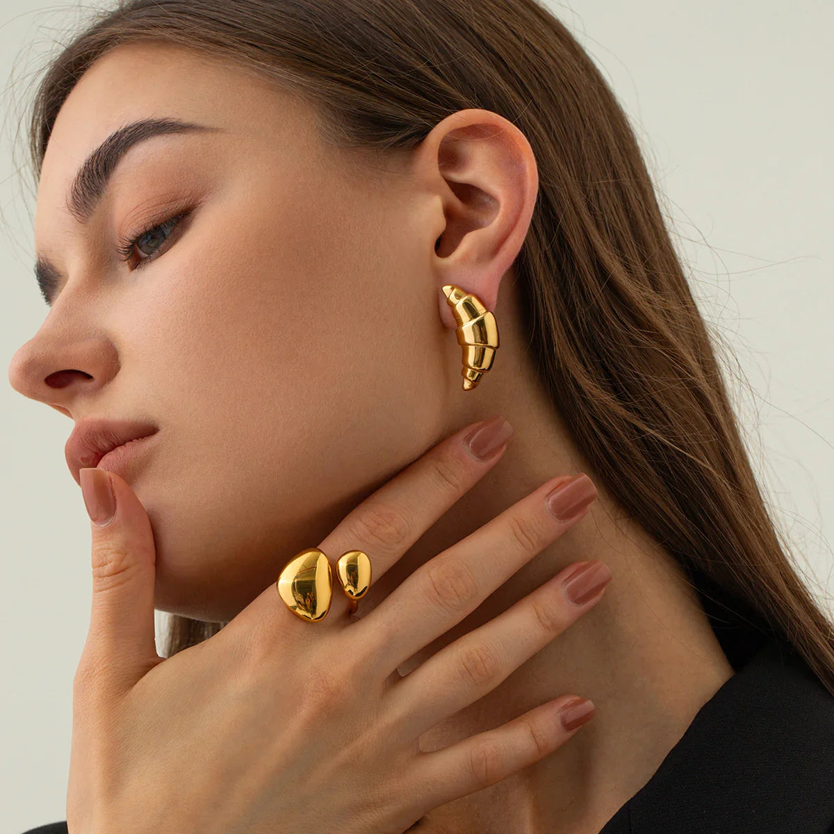 [GALE]Emberly Gold Earrings