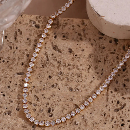 [GALE]Isolde Diamond Tennis Necklace