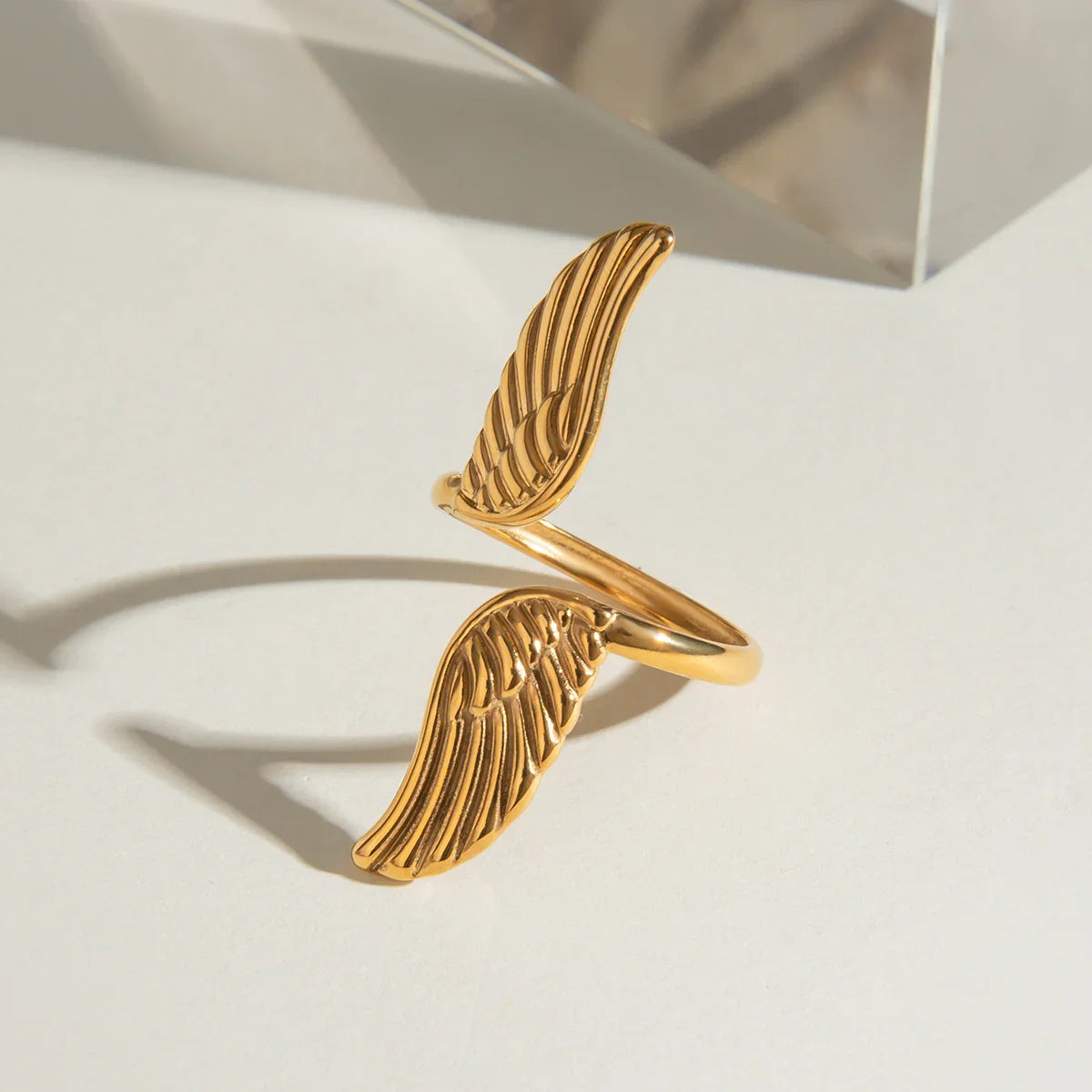 [GALE]Sparrow Gold Wing Ring