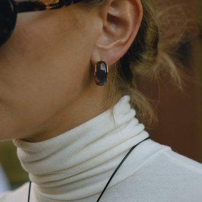 [GALE]Lexi Chunky Enamel Hoops