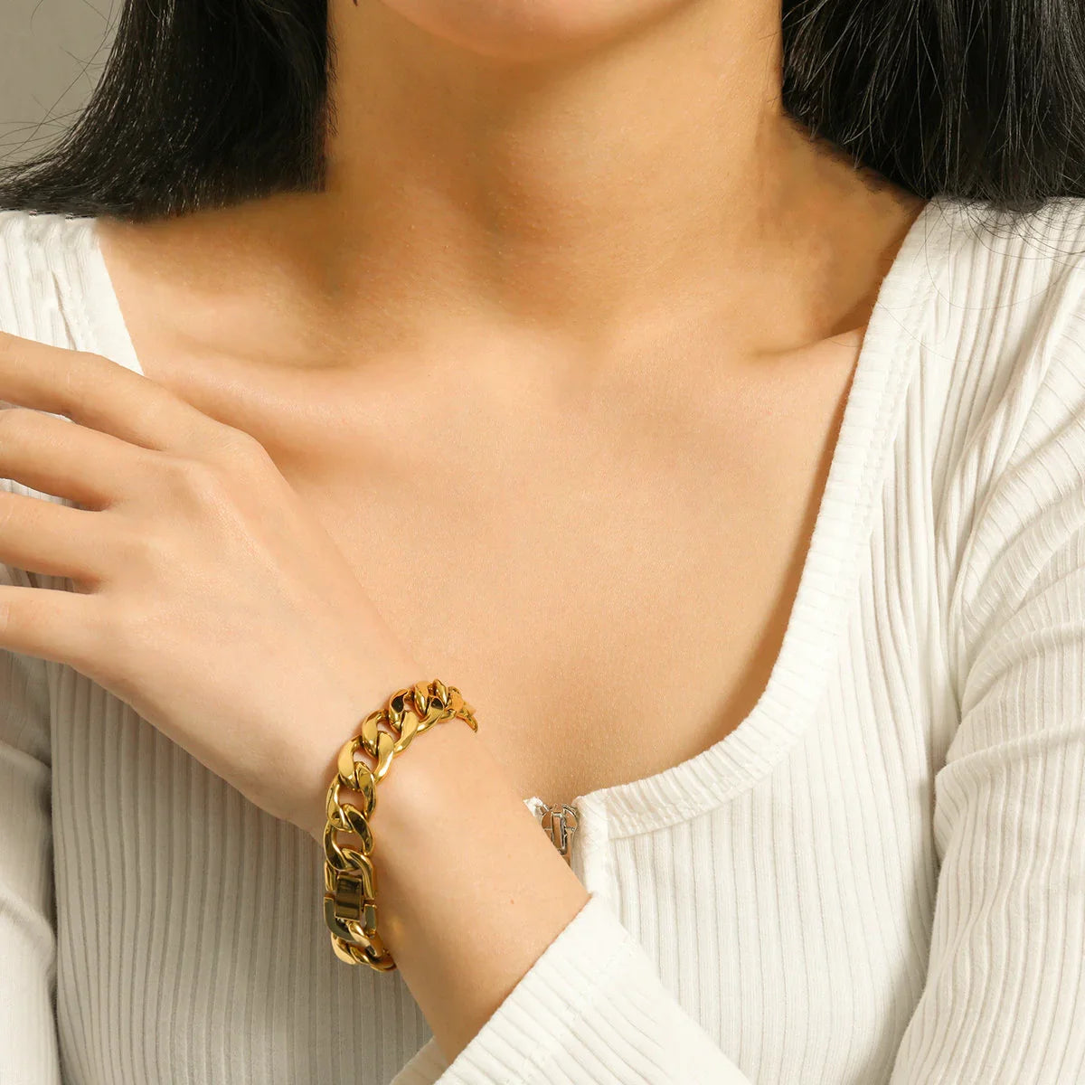 [GALE]Kayle Gold Chain Bracelet
