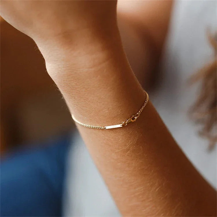 [GALE]Rosemary Gold Chain Bracelet