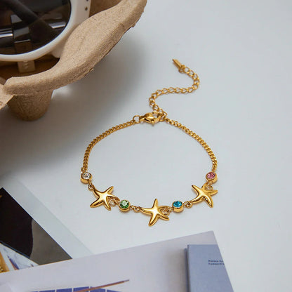 [GALE]Kristine Golden Starfish Bracelet