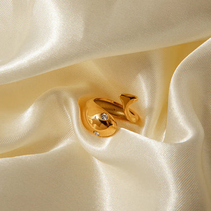 [GALE]Etta Gold Serpent Ring