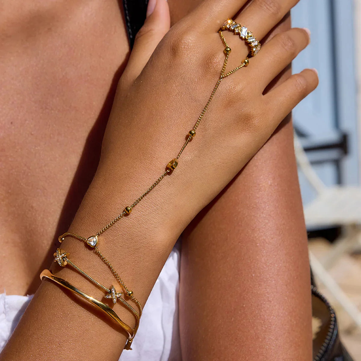 [GALE]Haisley Gold Bangle