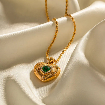 [GALE]Caelus Gold Heart Necklace