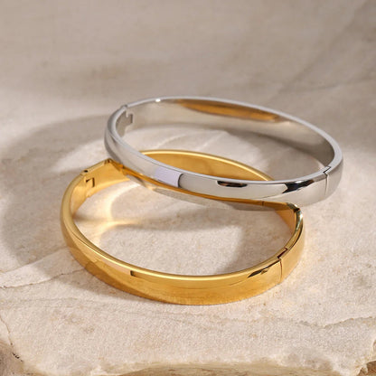 [GALE]Melina Large Stacking Gold Bangle