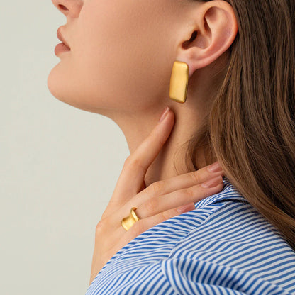 [GALE]Olive Gold Earrings